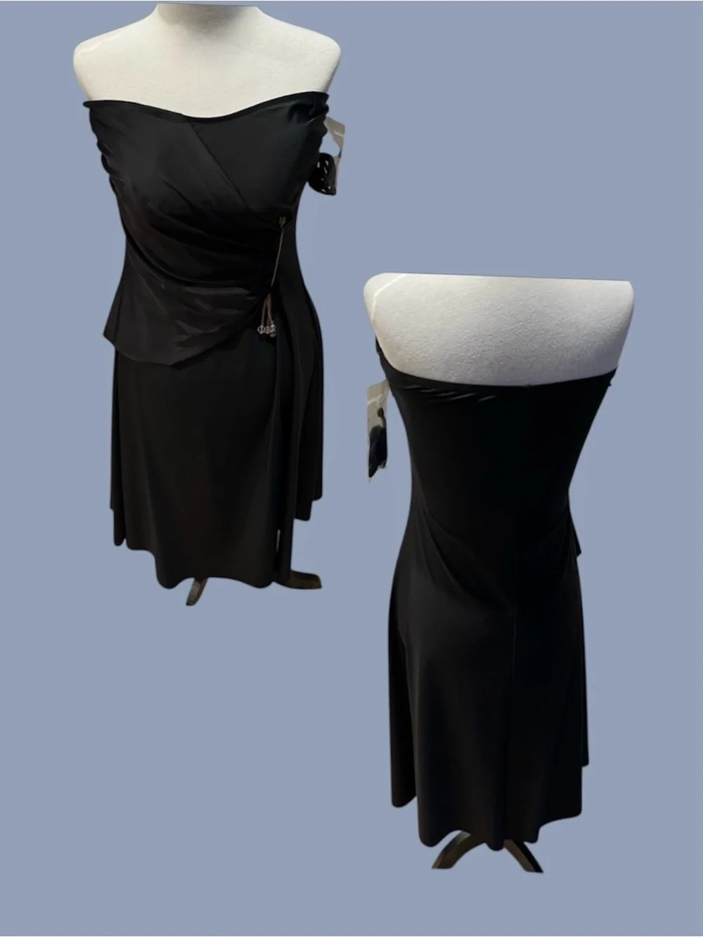 RARE NWOT Diva by Rachel Pappo Black Designer Resort Beach Dress Cover Up Sz 12 - Picture 7 of 13